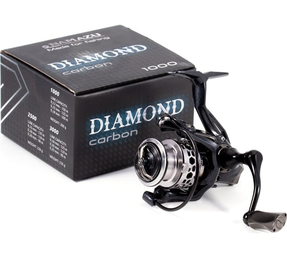 Безынерционная катушка Namazu Pro Diamond Carbon DC1000 8+1 подшипников, металлическая шпуля N-RDC1000