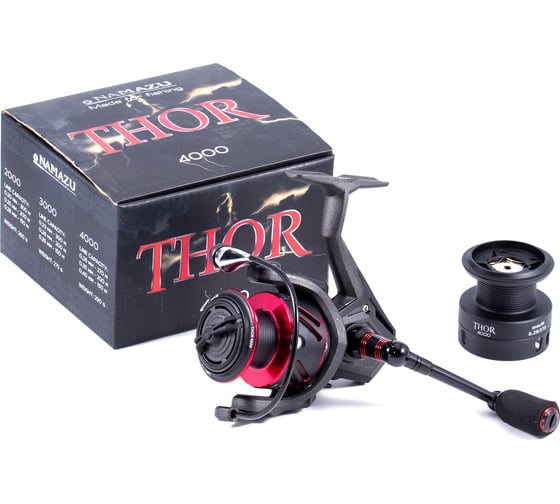 Безынерционная катушка Namazu Pro Thor TH4000 8+1 подшипников, металлическая шпуля, пластиковая шпуля N-RTH4000