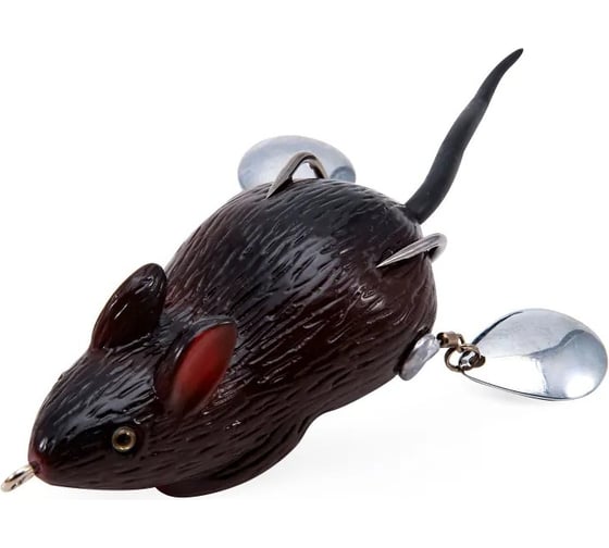 Мышь-незацепляйка Namazu MOUSE с лепестками, 76 мм, 26 г, цвет 13, крючок-двойник YR Hooks (BN) #2 N-MP76-26-13