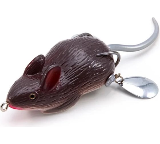 Мышь-незацепляйка Namazu MOUSE с лепестками, 76 мм, 26 г, цвет 18, крючок-двойник YR Hooks (BN) #2 N-MP76-26-18