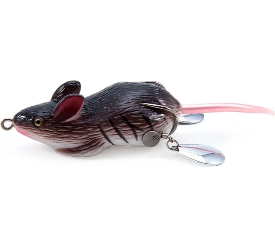Мышь-незацепляйка Namazu MOUSE с лепестками, 76 мм, 26 г, цвет 11, крючок-двойник YR Hooks (BN) #2 N-MP76-26-11