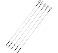 Стальной поводок Namazu Leader 1x7 Nylon Coated, d-0,30 мм, L-25 см, тест- 11 кг, 5 шт N-17LSN30-25L