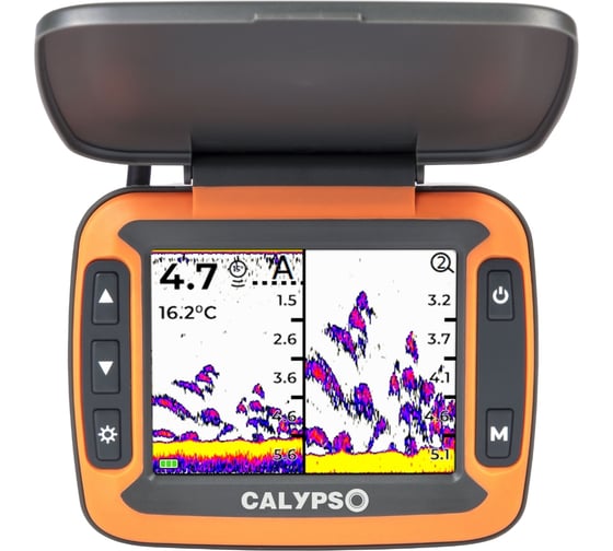 Портативный 2-х лучевой эхолот Camping World ТМ CALYPSO модель FFS-02 с глубомером COMFORT PLUS