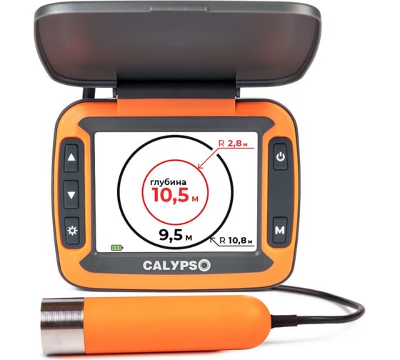 Портативный 2-х лучевой эхолот Camping World ТМ CALYPSO модель FFS-02 с глубомером COMFORT PLUS