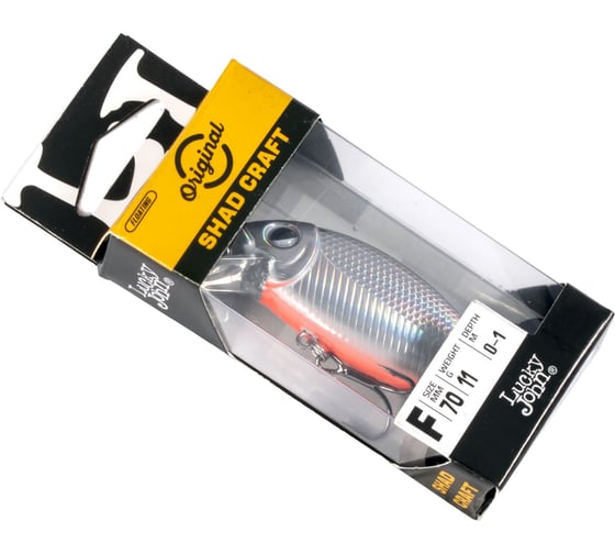 Воблер плавающий Lucky John LJ Original SHAD CRAFT F 7 см, цвет A082 LJO1107F-A082