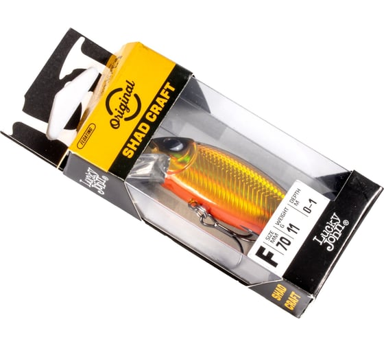 Воблер плавающий Lucky John LJ Original SHAD CRAFT F 7 см, цвет A018 LJO1107F-A018