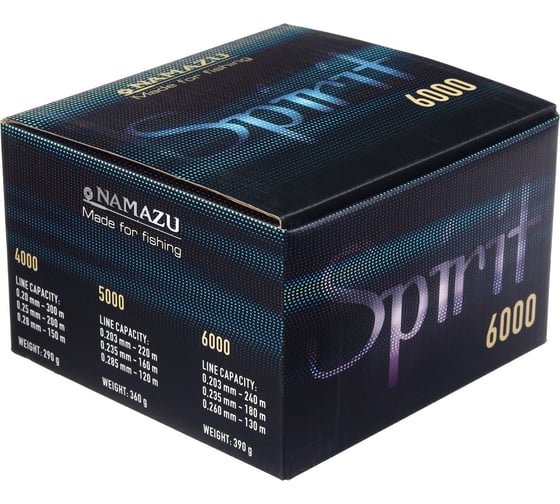 Катушка безынерционная Namazu Pro Spirit SPT6000 5+1 подшипник, металлическая+пластиковая шпуля N-RSPT6000