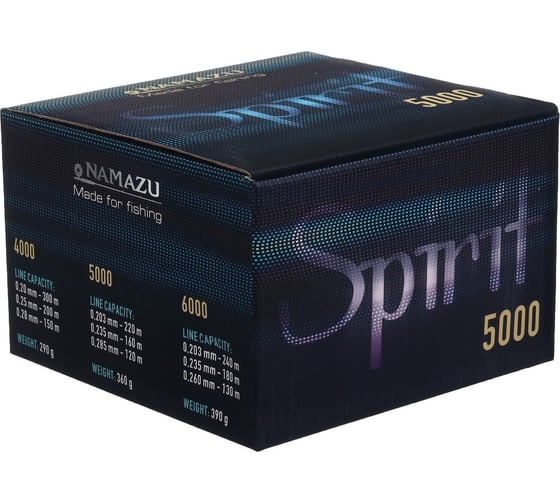 Катушка безынерционная Namazu Pro Spirit SPT5000 5+1 подшипник, металлическая+пластиковая шпуля N-RSPT5000