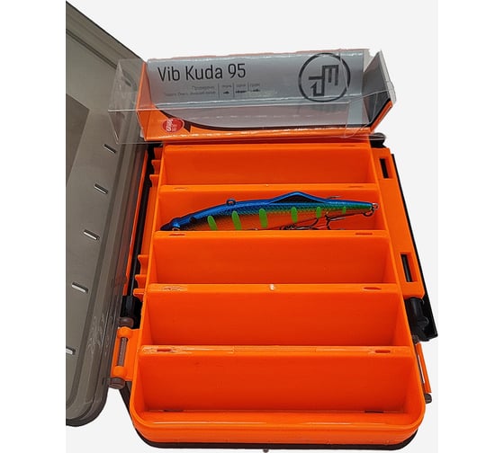 Коробка для воблеров двухсторонняя GFish 17300, оранжевая ns17300red