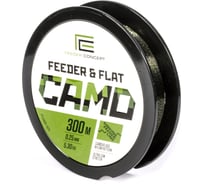 Леска монофильная FEEDER CONCEPT FEEDER & FLAT Camo 300 м, 0.25 мм FC4005-025