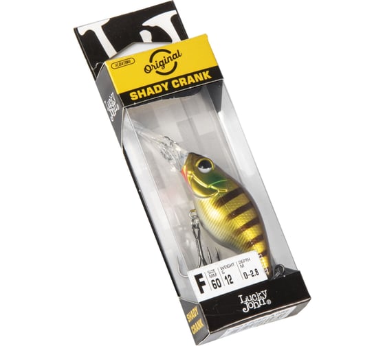 Воблер плавающий LUCKY JOHN LJ Original SHADY CRANK F 6 см, A010 06.00/A010 LJO1206F-A010