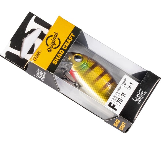 Воблер плавающий LUCKY JOHN LJ Original SHAD CRAFT F 9 см, A010 07.00/A010 LJO1107F-A010