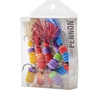 Приманки джиговые Lucky John LJ PENNON BARBELLWORM MIX3 5 шт LJPB002-03