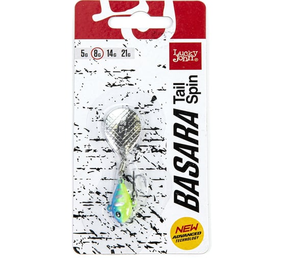 Тейл-спиннер LUCKY JOHN BASARA TAIL SPIN 08.0 г, 009, в блистере LJBTS08-009 1