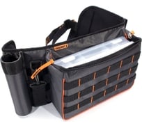 Сумка рыболовная поясная Следопыт Fishing Belt Bag 74x22x10 см, серый, + 2 коробки Luno PF-BPO-01