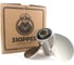 Винт гребной Skipper для Suzuki 25-30HP, 3x10 1/4"x13", 10_RH, нержавеющая сталь SK99105-00600-13P 4
