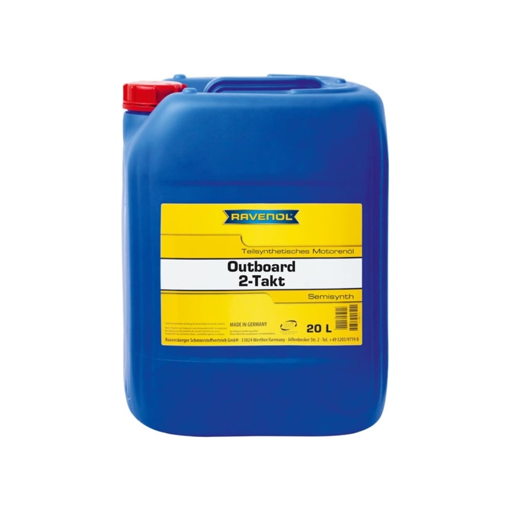 Масло моторное Outboardoel 2T teilsynth New 20 л для лодочных моторов ...