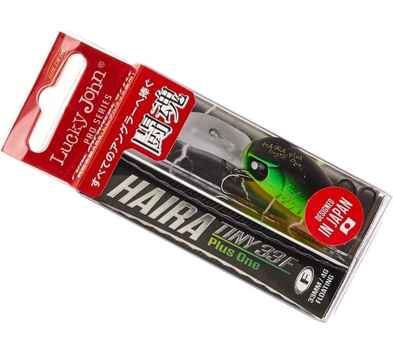 Воблер плавающий Lucky John LJ Pro Series HAIRA TINY LBF 03.30/301 Plus Foot HAT33LBF-301