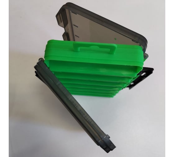 Коробка для воблеров двухсторонняя GFish 17300, зеленая ns17300green
