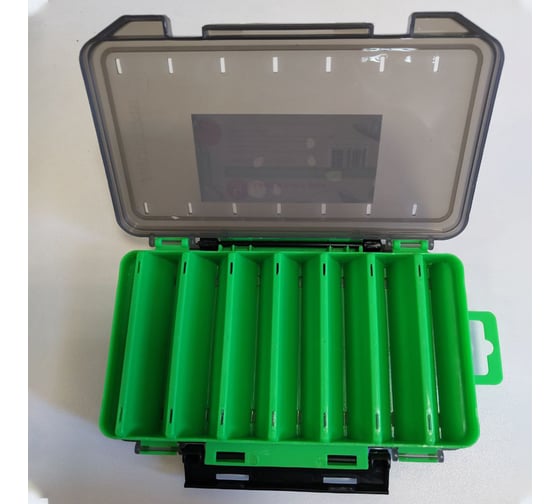 Коробка для воблеров двухсторонняя GFish 17300, зеленая ns17300green