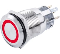 Переключатель кнопочный Skipper ON-OFF, 22 мм, синий, 12В/5А SK-DSS-16-SL-R