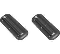 Комплект стационарных креплений сиденья Skipper основание 285x95 мм, паз 215x18 мм, черный, 2 шт, пластифицированный ПВХ SK-08285