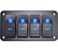 Панель бортового питания Skipper 4 переключателя, индикация SK-AS11