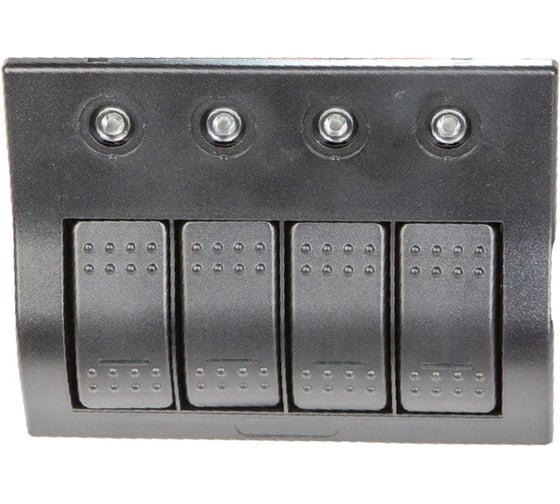 Панель бортового питания Skipper 4 переключателя, индикация SK-BP4S/P 1