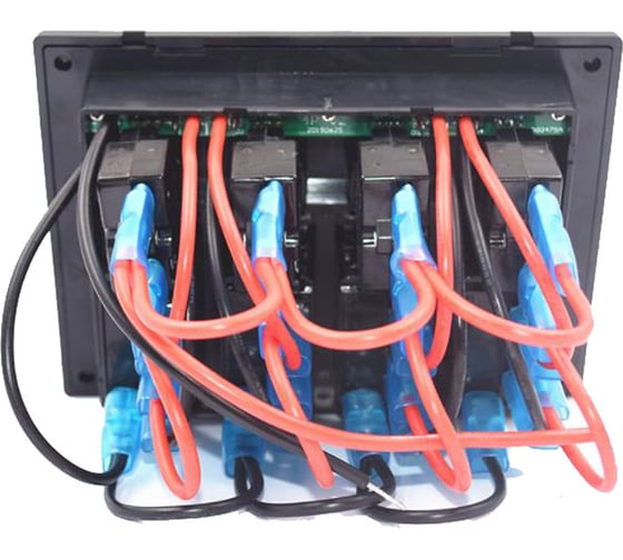 Панель бортового питания Skipper 4 переключателя, индикация SK-BP4S/P