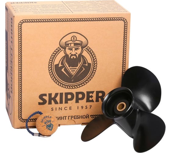 Винт гребной алюминиевый для Tohatsu 9.9-20HP Skipper алюминий, 3x9 1/4"x7" SK1257-3093-07-T