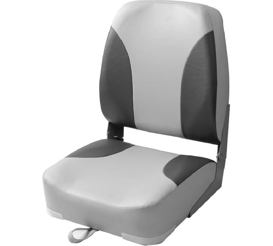 Кресло складное Skipper с мягкими накладками, серый/угольный, пластик SK75101GC