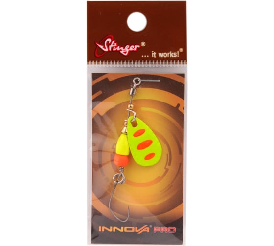 Блесна для рыбалки вращающаяся Stinger вертушка Innova Pro 1, 4.2 г, цвет 012 ef55393