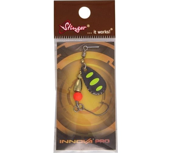 Блесна для рыбалки вращающаяся Stinger вертушка Innova Pro 1, 4.2 г, цвет 007 ef55388