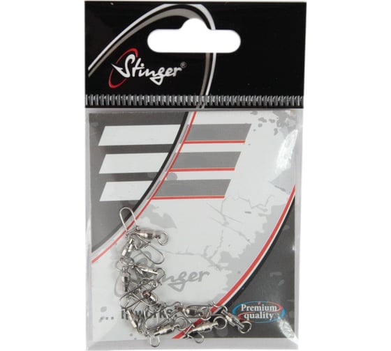 Застежка для рыбалки с вертлюгом Stinger ST-3099-01 5 шт ef36033