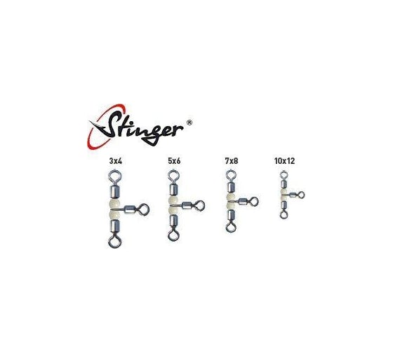 Тройной вертлюг для рыбалки Stinger ST-1027-07x08 5 шт ef33171