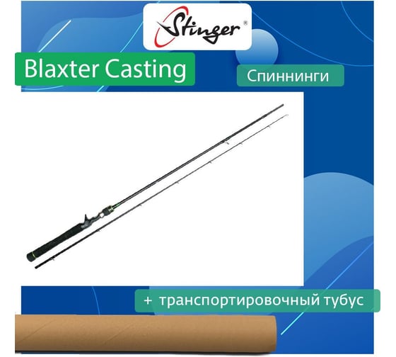 Спиннинг для рыбалки (кастинговый) Stinger Blaxter Casting 652ML-C 1.95 м, 7-21 г ef50740