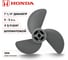 Винт гребной алюминиевый Skipper для Honda 2-3HP, 3x7 1/4x4 3/4_pin_RH, алюминий SK58130-ZV0-841ZB 2