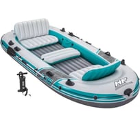 Надувная лодка BestWay Adventure Elite X5 Raft Set 364x166 см, весла 62064, насос 62086, до 600 кг 65159 BW