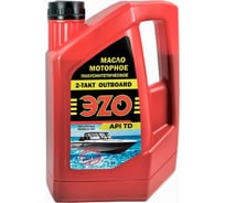 Масло полусинтетическое моторное универсальное ЭZO OUTBOARD 2T марка NMMA TC-W3 API TD СТО 58528390-001-2022 МПСЛ2Т4