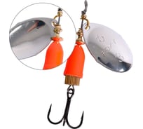 Блесна для рыбалки вращающаяся LureMax Foxy-3 10 гр, цвет 001/RdGll LSPF3-001/RdGl