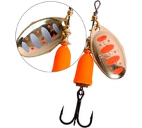 Блесна для рыбалки вращающаяся LureMax Foxy-2 6 гр, цвет 005/Or LSPF2-005/Or