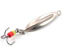 Блесна вертикальная Yaman "Яман" Жучок с тройником, размер 25 мм, вес 1,5 г, цвет никель, 3 шт Я-БВ202