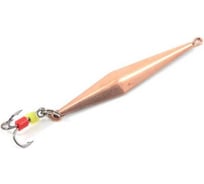 Блесна вертикальная Yaman "Яман" Киллер с тройником, размер 40 мм, вес 3,5 г, цвет медь, 3 шт Я-БВ210