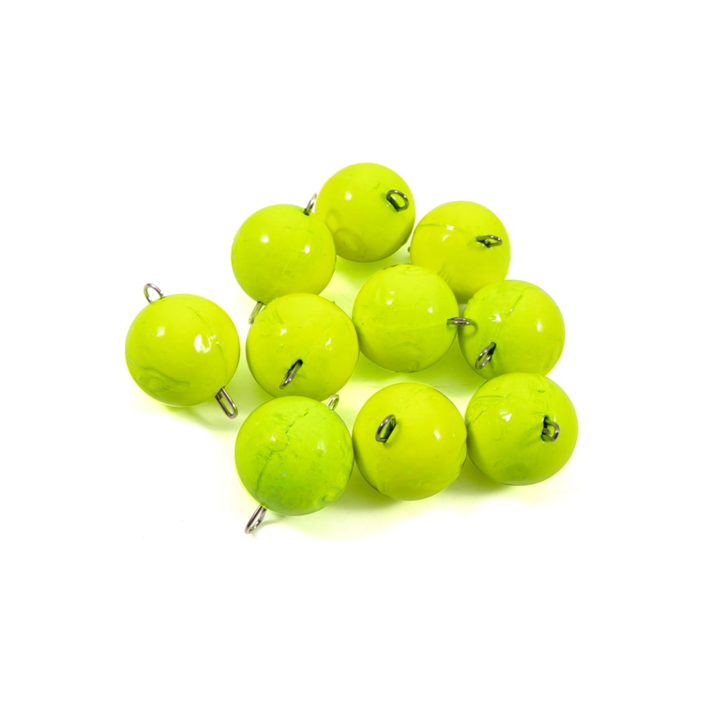 Груз окрашенный разборный Yaman Чебурашка 10 шт, 40 г, жёлтый Я-ГЧОР-40 ...