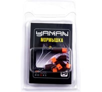 Мормышка безнасадочная Yaman "Гвоздекубик", матовый шоколад, d-4 мм, вес 1,2 г, ядр.кубик красный, 5 шт Я-МР2699