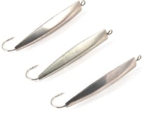 Блесна вертикальная Yaman Пуля,размер 40 мм, вес 5 г, цвет никель, 3 шт Я-БВ139