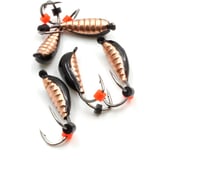 Мормышка вольфрамовая безнасадочная Yaman Овсинка коза №3, вес 0.60 г, цв. медь, 5 шт Я-МР0922