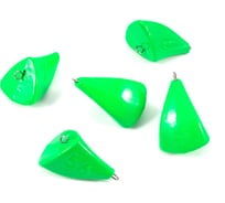 Груз пуля-эксцентрик окрашенный разборный Yaman 5 шт, 56 г, зеленый Я-ГЭОР-56-5З