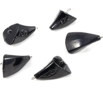 Груз пуля-эксцентрик окрашенный разборный Yaman 5 шт, 60 г, черный Я-ГЭОР-60-5Ч