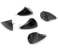 Груз пуля-эксцентрик окрашенный разборный Yaman 5 шт, 44 г, черный Я-ГЭОР-44-5Ч